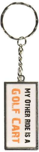 Graphics and more my other ride vehicle car is a golf cart keychain ring (k04...