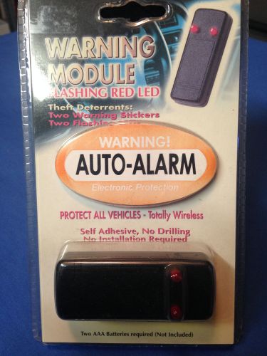Warning module theft-deterrent device wireless flashing red led lights