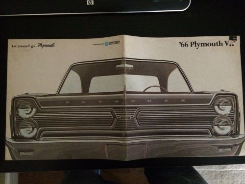 1966 plymouth vip dealer sales brochure commando sport