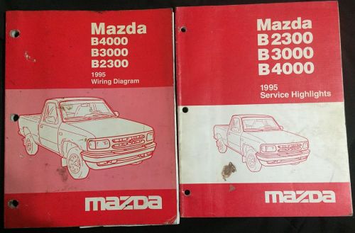 1995 mazda b-series truck factory oem service highlights &amp; wiring diagram manual
