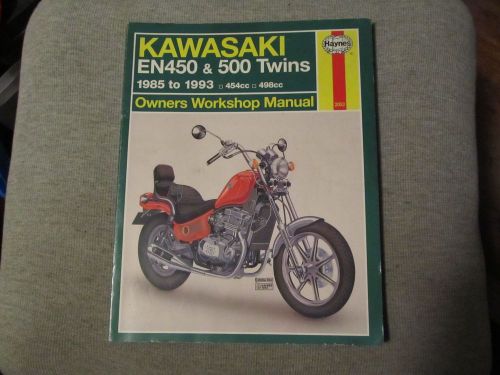 Kawasaki en450 &amp; 500 twins 1985 to 1993 haynes owners workshop manual