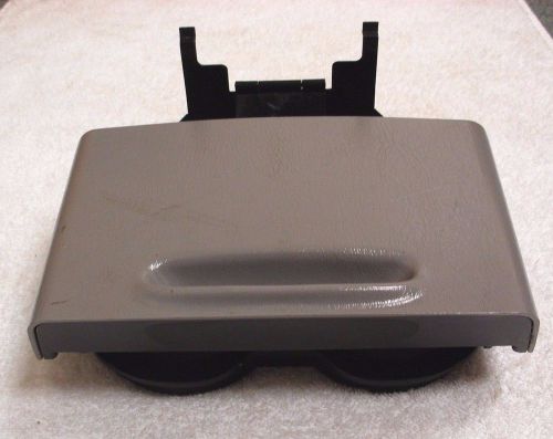 2001 02 98 99 ford lincoln navigator expedition rear console cup holder gray oem