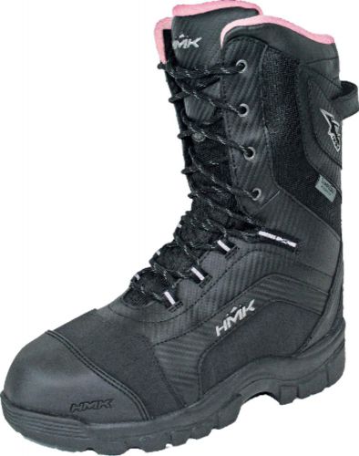 Hmk voyager womens&#039;s black snowmobile boot seven adult sizes