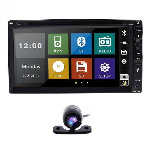 Double din indeck car dvd player 7&#039;&#039;touch tv radio stereo bluetooth rds ipod cam