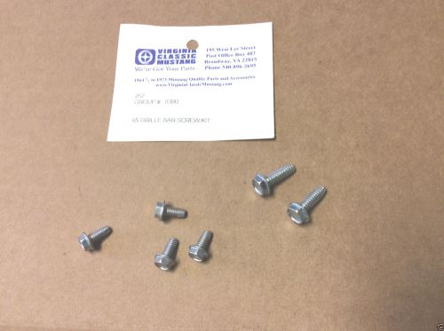 1965 ford mustang grille bar screw kit new repro