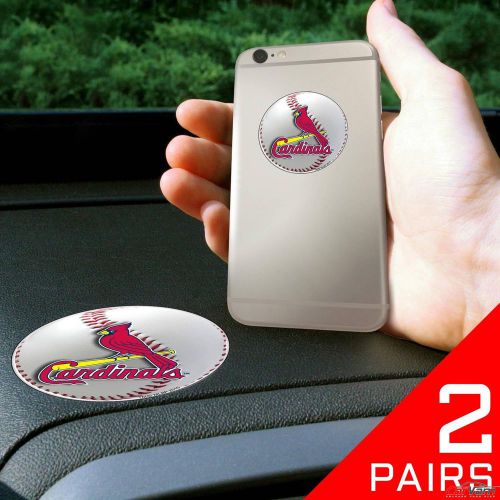 Fanmats - 2 pairs of mlb st. louis cardinals dashboard phone grips 13080