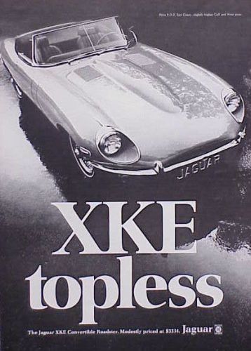 1969 1970 jaguar xke x k e original vintage ad 5+= free ship  cmy store  4 more