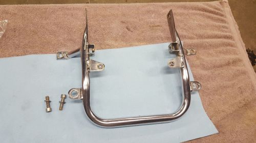 Banshee stock chrome rear grab bar with stainless mounting bolts