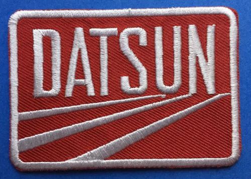 Retro datsun iron on car club seat cover hat jacket patch crest