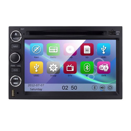 7&#039;&#039; in dash double din car dvd player gps radio receiver for ford f150/explorer