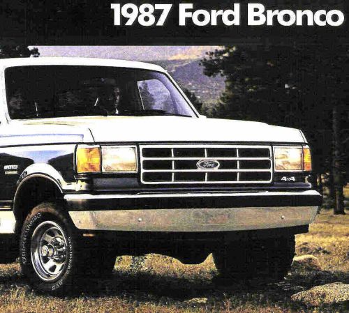 1987 ford bronco brochure--bronco-xlt-eddie bauer-4x4
