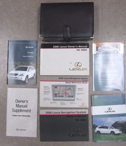 2006 lexus rx 400h owners manual with extras!!!