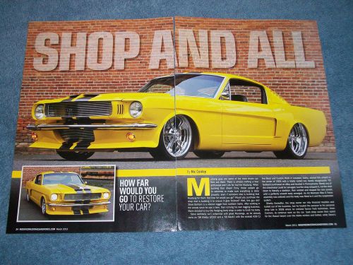 1965 mustang fastback pro touring article &#034;shop and all&#034;