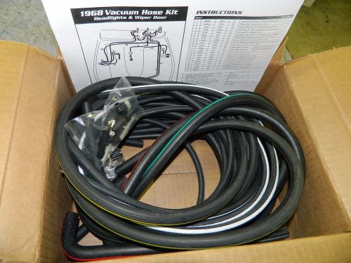 1968 corvette headlight &amp; wiper door vacuum hose kit c3 headlamp vaccum