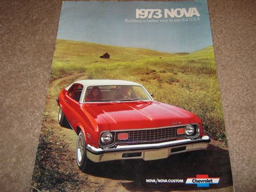 1973 chevrolet nova dealer sales-showroom brochure ss, rally, custom, sport