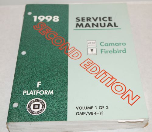 1998 chevy camaro pontiac firebird oem service shop manual volume 1