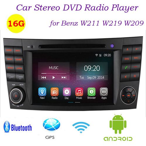 2g+16g quadcore car stereo dvd radio for benz w211 w219 w209 gps/bluetooth/wifi