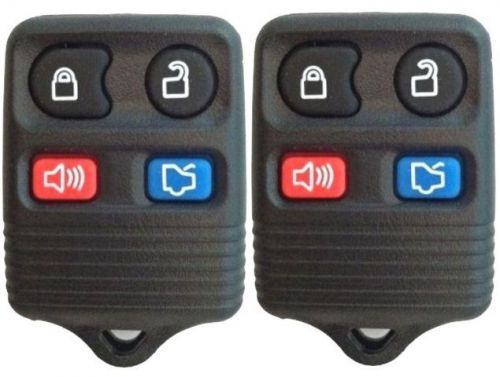 1998 -thru- 2003 ford escort 4-button keyless entry remote (2-r12fx-dkr-pair)