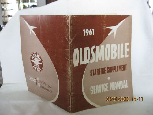 1961 oldsmobile starfire suppement service manual, factory original!