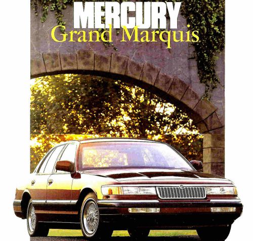 Purchase 1992 MERCURY GRAND MARQUIS BROCHURE -GRAND MARQUIS GS-GRAND