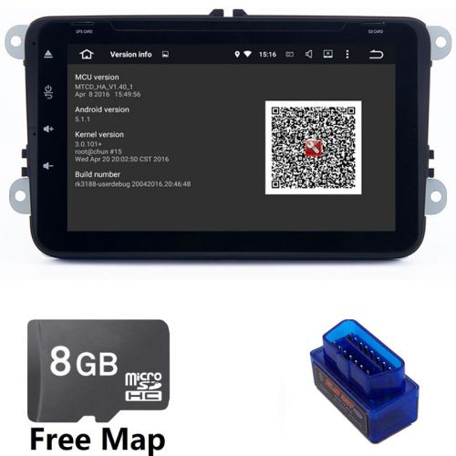 Car gps navi stereo of passat b5 golf mk4 polo android 5.1 lollipop gps free obd