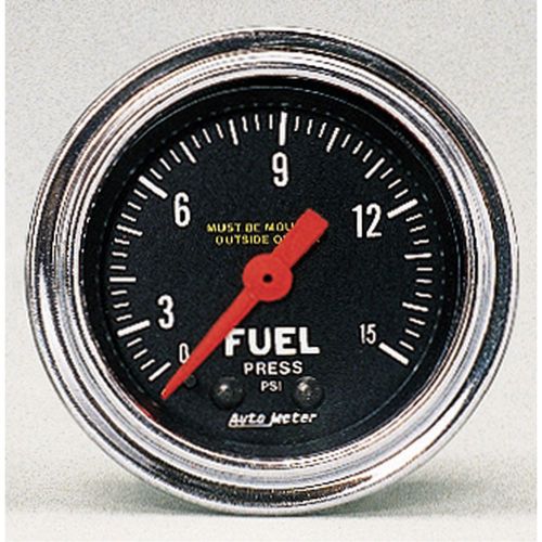 Autometer 2411 traditional chrome mechanical fuel pressure gauge