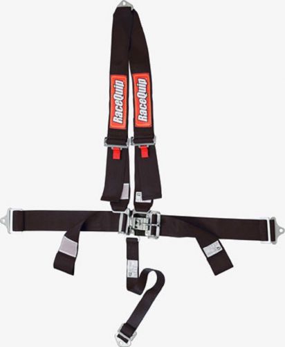 Racequip harness seat belts 4-pt v-type bolt-in black cage mount sfi 16.1#713003