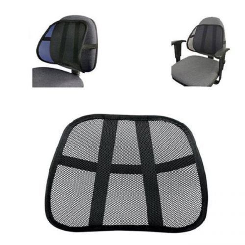 Black mesh lumbar back brace support office home car seat chair cushion  a