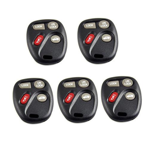 5pcs 4buttons new remote key case&pad fit for oldsmobile century pontiac buick