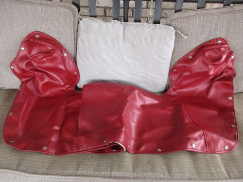 Nos r 1965 1966 mustang convertible boot/top cover dark red