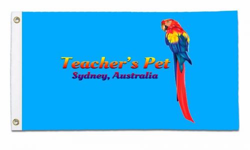 Personalized boat flag parrot