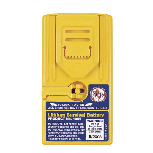 Acr 1066 lithium survival battery f/2626, 2727 &amp; 2726a gmdss radios