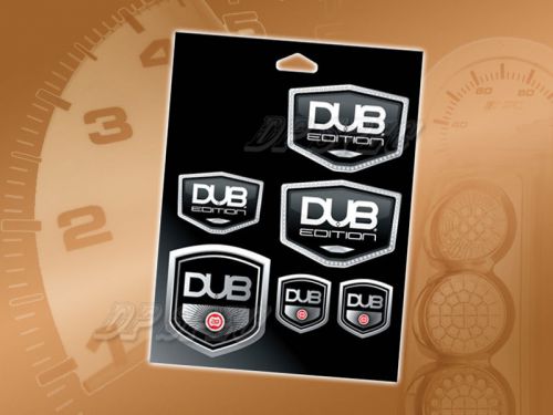 Pilot automotive lt-dub1 dub edition badge easy stick-on decal 6in x 8in sticker