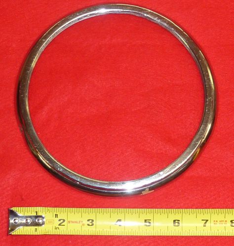 Rolls royce bentley pre-war one wheel disk chrome ring 7-1/2&#034; diameter used