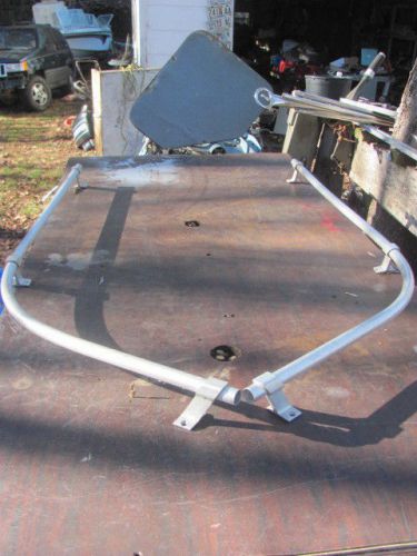 Boat bow railing 59&#034; long 3 1/4 high 36&#034; to bend then 23&#034; more