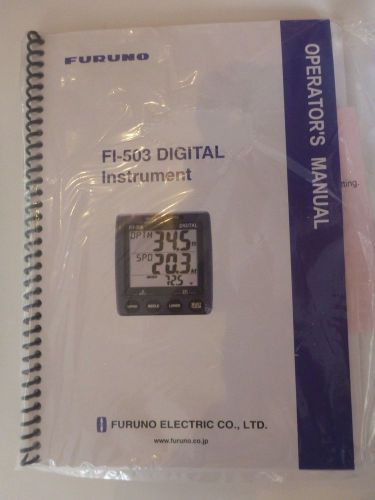 Furuno operators guide manual for fi-503 digital instrument 00016732912 oem
