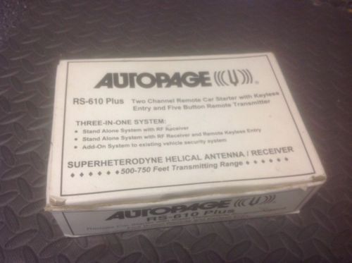 Purchase AutoPage RS 610 Plus remote starter Keyless entry in Mount