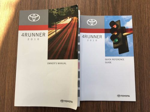 2010 toyota 4 runner owners manual quick reference guide sr5