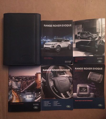 2013 range rover evoque owner&#039;s manual with case