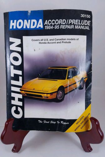 Chilton 30150 repair manual honda accord prelude 1984-1995 us and canadian