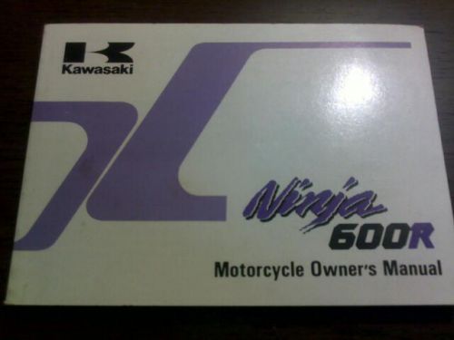 New kawasaki owners manual ninja 600r 1994