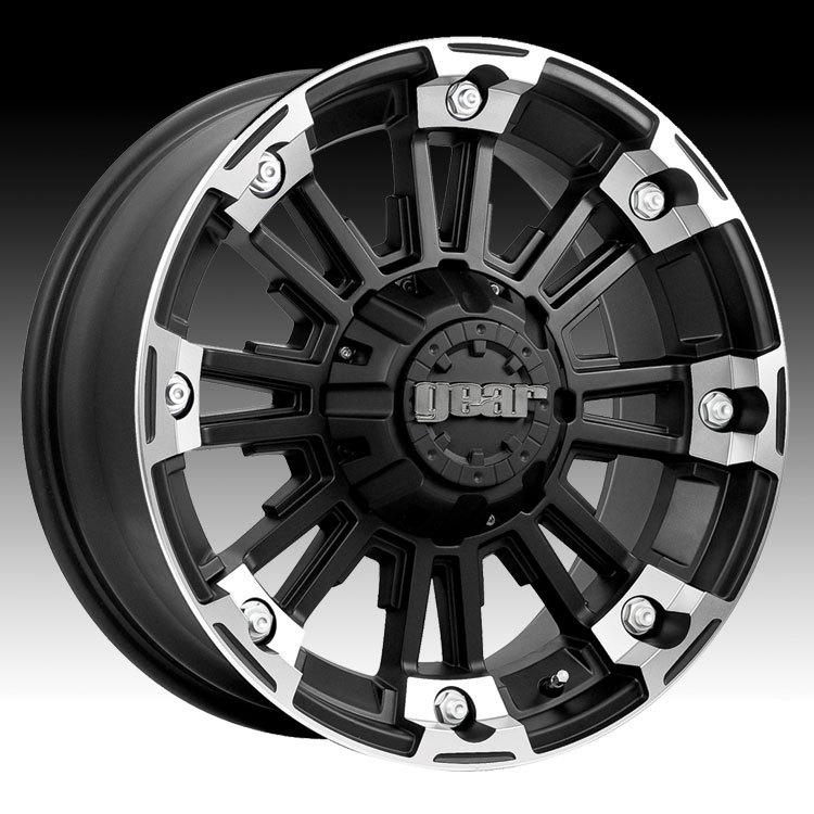 16" gear alloy timberland carbon black with machined accents durango wheels rims