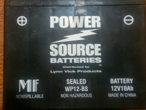 New power source wp12-bs sealed battety replaces ytx 12-bs ytx 12bs ytx12-bs
