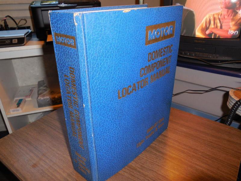 1986 1987 motor domestic component locator manual chevy,ford,chrysler electronic