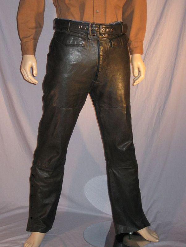 Hein gericke harley-davidson black leather overpants 36