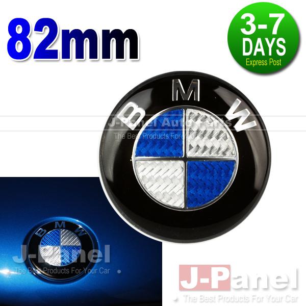 Bmw e39 e46 e65 e66 e70 x5 e71 x6 blue carbon fiber front bonnet emblem badge 