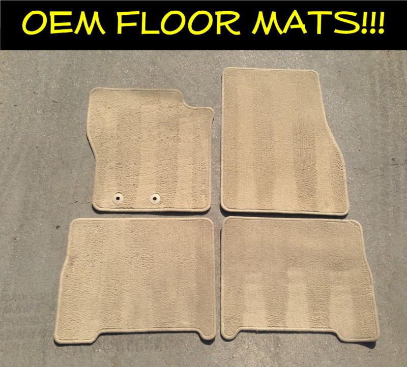 Ford expedition oem tan carpet floor mats 11 12
