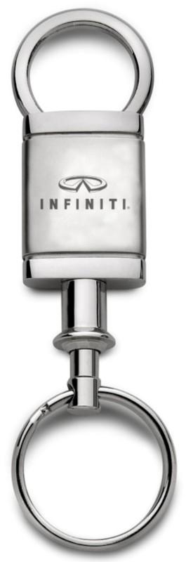 Infiniti satin-chrome valet keychain / key fob engraved in usa genuine