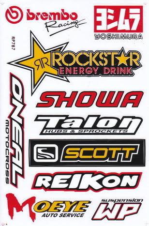 Agp_st_st178 rockstar energy sticker decal motorcycle car bike racing moto