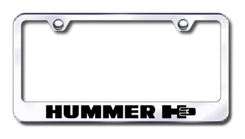 Gm hummer h3  engraved chrome license plate frame made in usa genuine